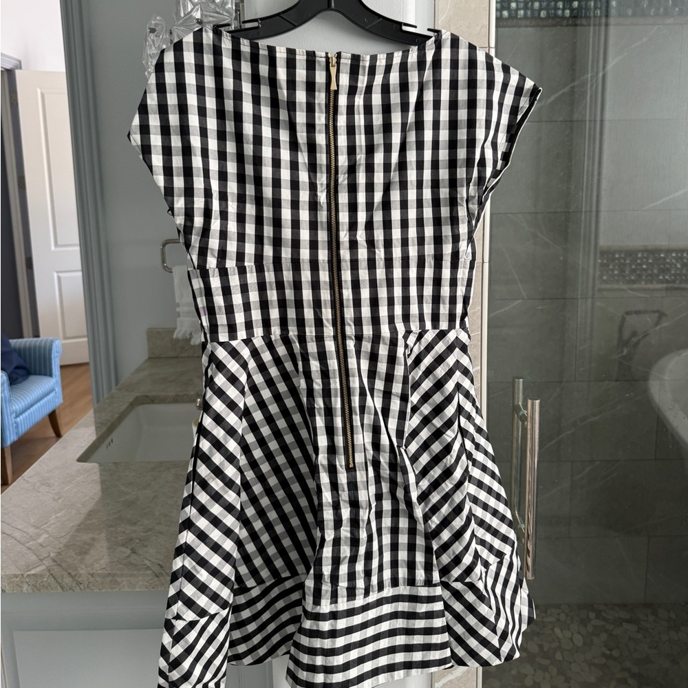 Kate Spade Gingham Fiorella Mini Dress - Picture 10 of 11